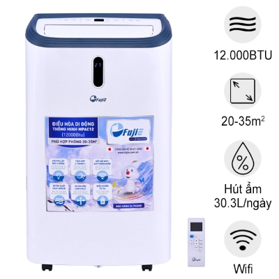 Điều hòa di động FujiE MPAC12 - 12000BTU, kết nối wifi