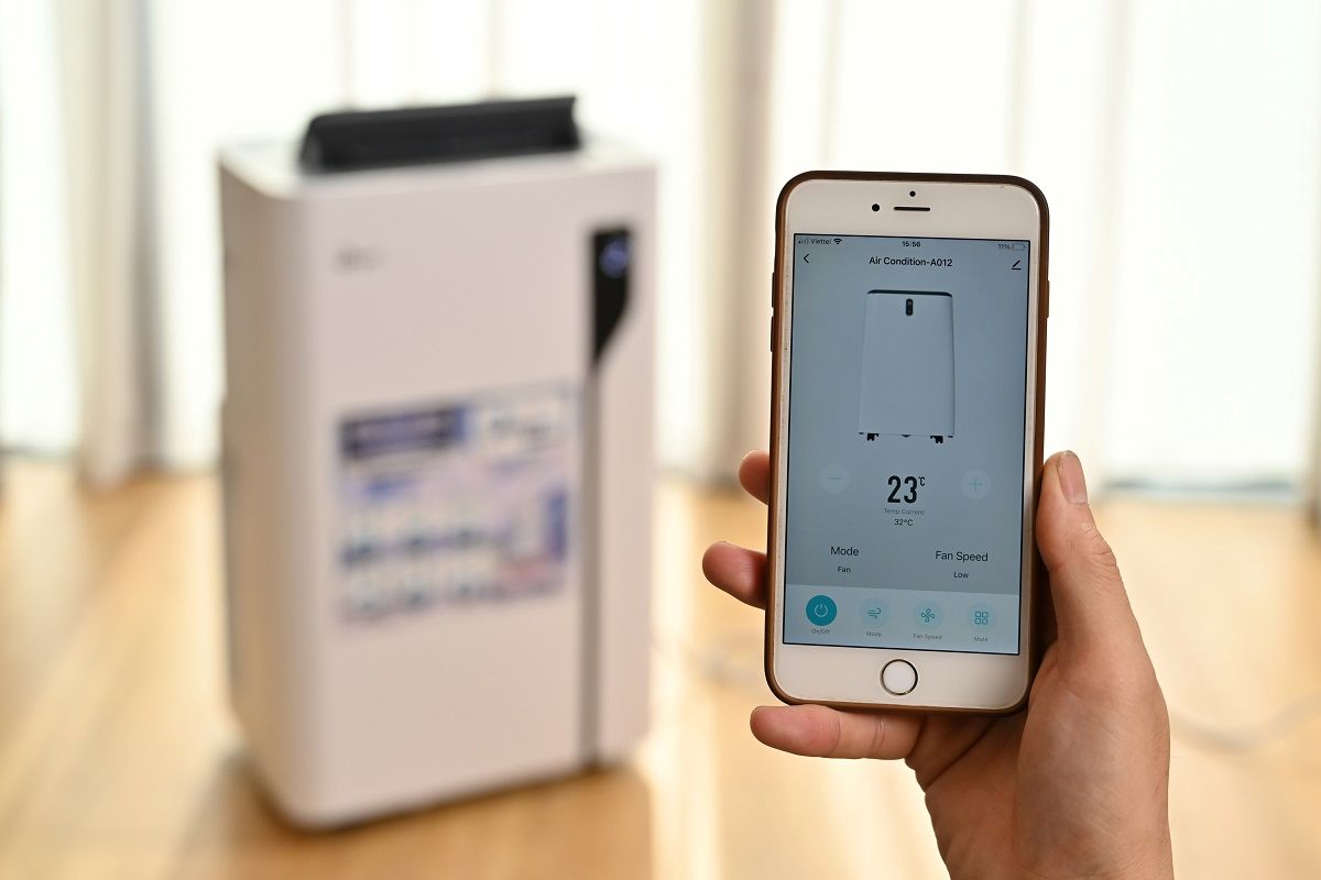 Điều hòa di động FujiE MPAC14 - 14000BTU, có kết nối wifi