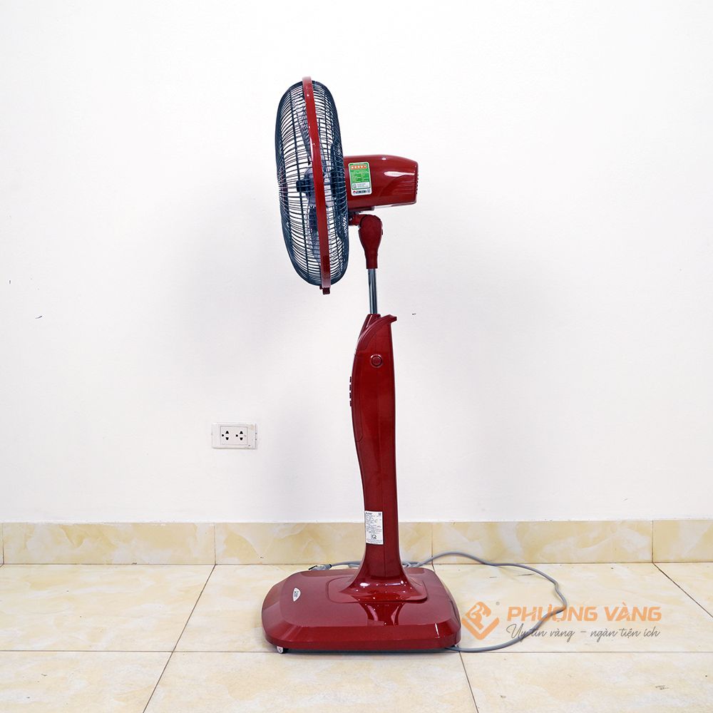 Quạt đứng Mitsubishi LV16-RB CY-RD màu đỏ, có điều khiển