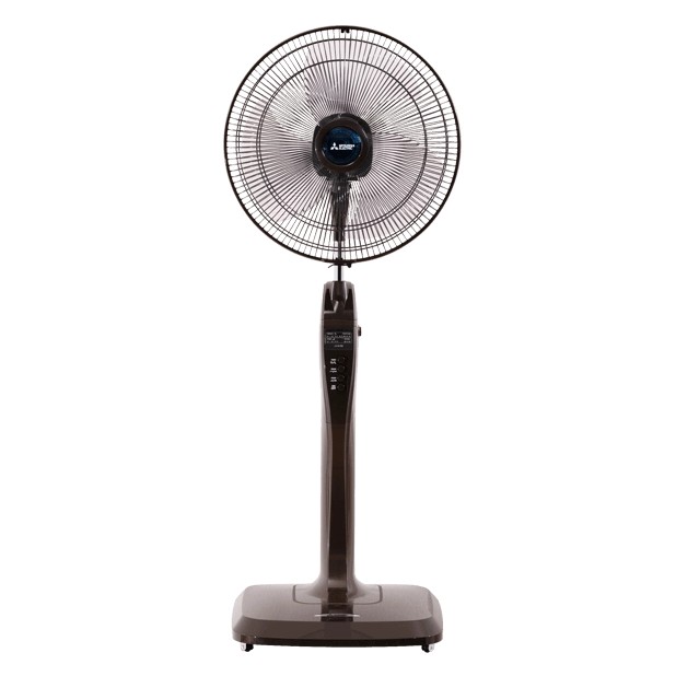 Quạt đứng Mitsubishi LV16-RB CY-BW màu nâu, có điều khiển