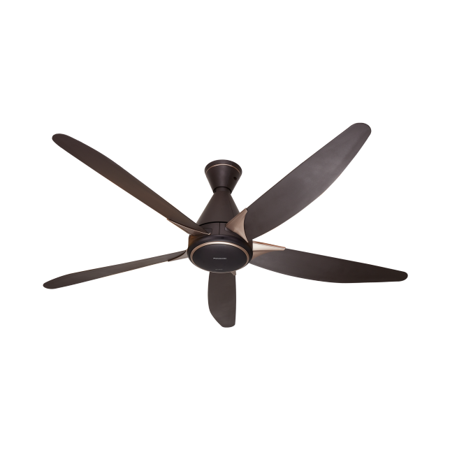 Quạt trần Panasonic F-60GDS-B 5 cánh, màu nâu, ti 28.8cm